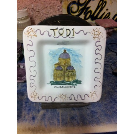 Tempio della Consolazione (Todi), pittura su ceramica