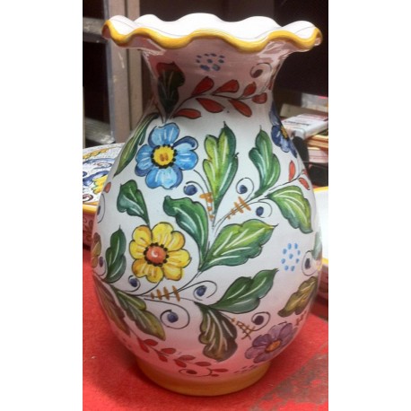 Florero "Flores silvestres" de cerámica