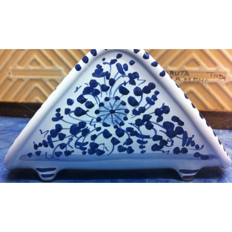 Ceramic napkin holder, "Arabesque" style