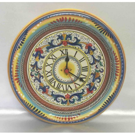 Wall watch in Deruta ceramic 