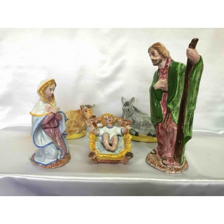 Holy Family with ox and donkey