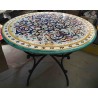 Table ronde en céramique Deruta