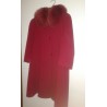 Coat for women with fur collar