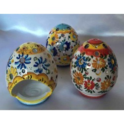Small ceramic candle holder egg