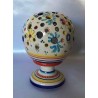 Candelero de cerámica en forma de una bola