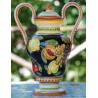 Deruta ceramic amphora, fruit decoration
