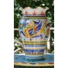 Vase en céramique Deruta, style Raphael, bord crénelé