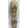 Envase por paragüero o palos de cerámica Deruta, doble decoración