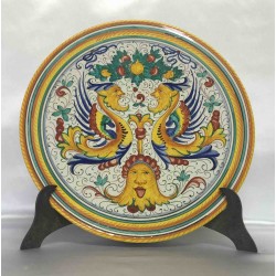 Deruta ceramic furnishing plate, Raffaello style