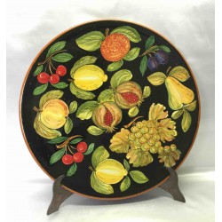 Hand-painted artistic plate, fruity decoration