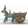 Ceramic donkey with cart