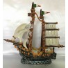 Ceramic sailing vessel, hand painted