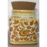 Ceramic 'yellow bird' Deruta box, cork lid