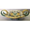 Deruta Keramik Obstschale, Raffaellesco Stil, mit Griffen und Füßen