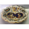 Frutero de cerámica Deruta, con 2 personajes vintage
