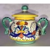 Ceramic Sugar Bowl, Rich Deruta style
