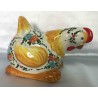 Deruta ceramic hen, hand painted