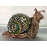 Deruta ceramic snail, hand painted