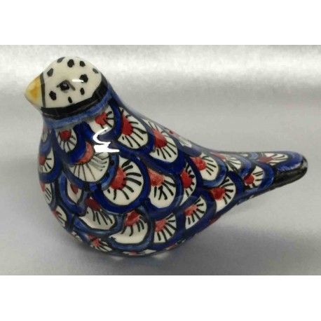Perdrix en céramique de Deruta peinte à la main