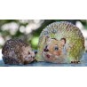 Deruta ceramic hedgehog, hand painted