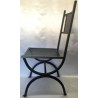 Wrought iron chair handmade